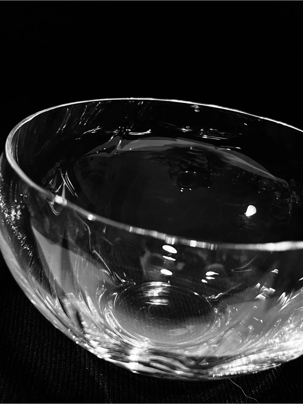 Vintage Simon Pierce Crystal Desert Bowls Set of 3-4.5” Diameter